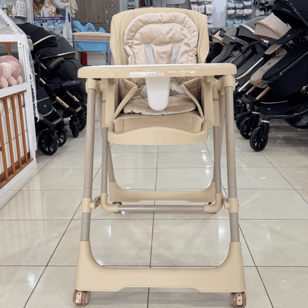 Chaise haute bébé Kidilo 2 en 1 TB6 – Chaise repas & balancelle évolutive