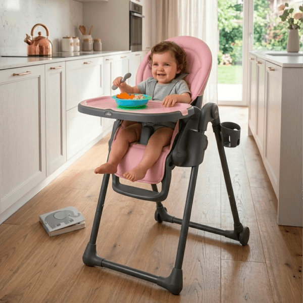 Chaise haute CAM Icon – Design italien, confort évolutif & sécurité maximale