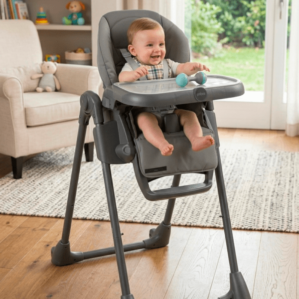 Chaise haute CAM Icon – Design italien, confort évolutif & sécurité maximale