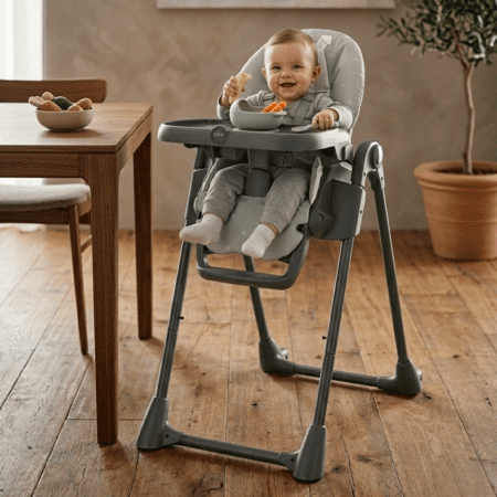 Chaise haute CAM Pappananna – Évolutive, confortable & multifonction