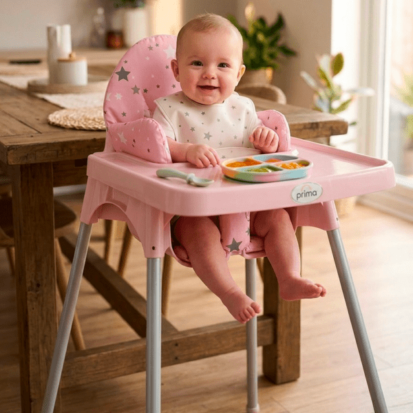 Chaise haute PRIMA Slim – Simple, pratique et idéale pour les petits espaces