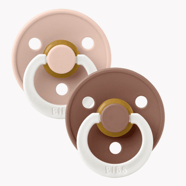 Coffret sucettes BIBS – Lot de 2 sucettes bébé en caoutchouc naturel