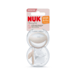 Sucette NUK MommyFeel 0-9 mois – Effet peau naturelle & confort optimal