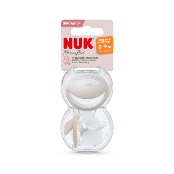 Sucette NUK MommyFeel 0-9 mois – Effet peau naturelle & confort optimal