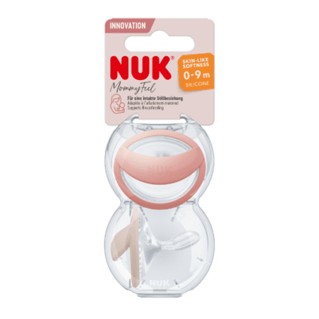 Sucette NUK MommyFeel 0-9 mois – Effet peau naturelle & confort optimal