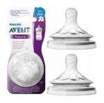 Tétine Philips Avent Natural 3m+ – Débit 3 (Lot de 2)