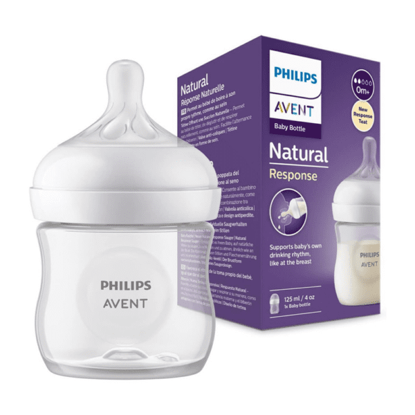 Biberon Philips Avent Natural Response 125ml – 0-3 mois (Débit 2)