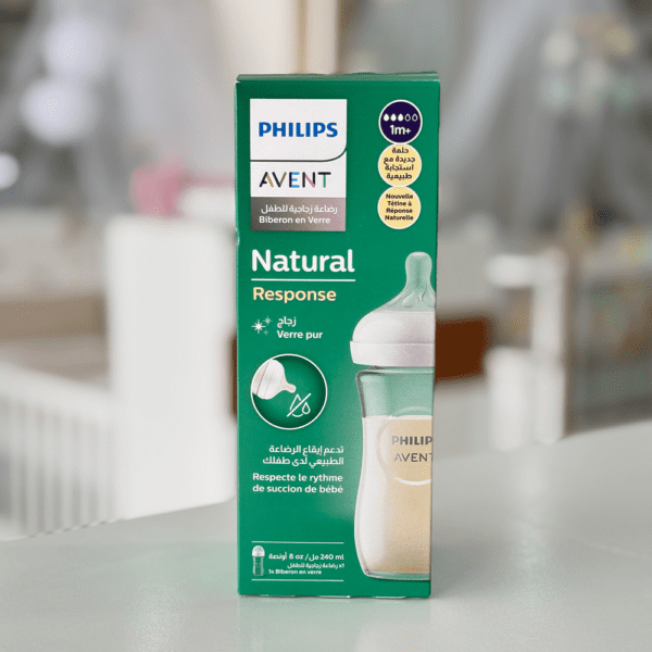 Biberon Philips Avent Natural Response en Verre 240ml – 1m+
