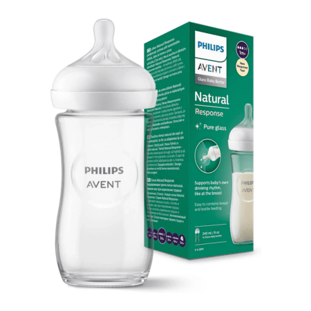 Biberon Philips Avent Natural Response en Verre 240ml – 1m+
