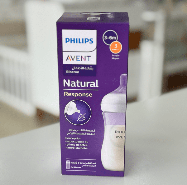 Biberon Philips Avent Natural Response 260ml – 3-6 mois