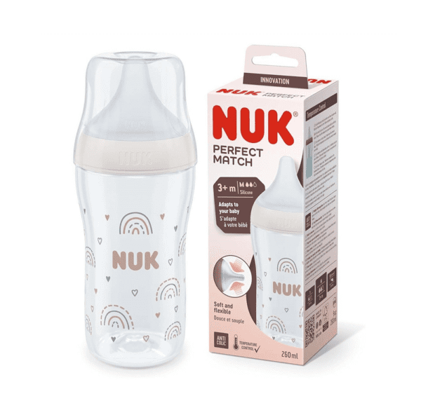 Biberon NUK Perfect Match 260ml – 3m+ (Taille M)