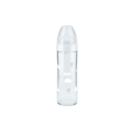 Biberon NUK en Verre 0–6 mois – Débit Lait