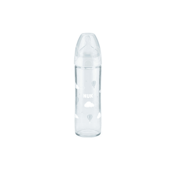 Biberon NUK en Verre 0–6 mois – Débit Lait