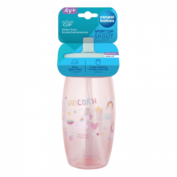 Gobelet Sport Canpol Babies 400ml – 4 ans+ (Bec Pliable)