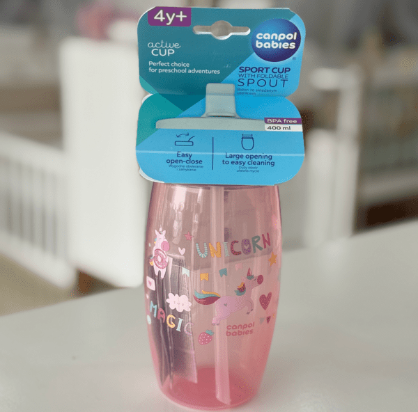 Gobelet Sport Canpol Babies 400ml – 4 ans+ (Bec Pliable)