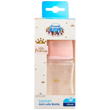 Biberon Canpol Babies EasyStart Anti-Colic 120ml – Little Princess (0m+)