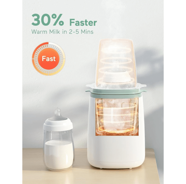Chauffe-biberon Momcozy – Chauffage doux, rapide et intelligent