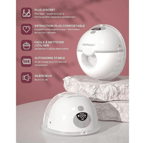 Tire-lait électrique Momcozy M5 – Ultra discret et confortable