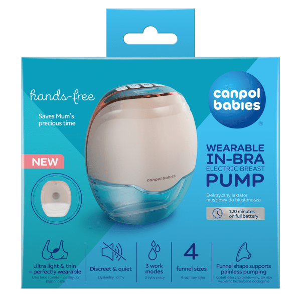 Tire-lait électrique mains libres Canpol Babies – Discret, pratique et confortable