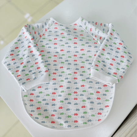 Bavoir bébé à manches imperméable – Protection totale dès 4 mois