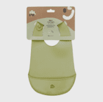 Bavoir bébé en silicone – Imperméable avec récupérateur