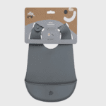 Bavoir bébé en silicone – Imperméable avec récupérateur