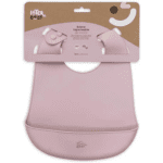 Bavoir bébé en silicone – Imperméable avec récupérateur
