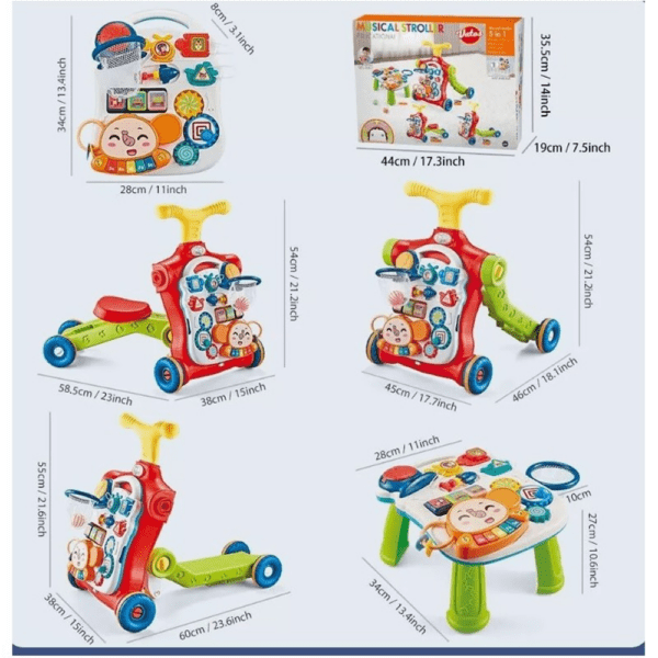 Musical & Stroller Educational 5-en-1 Kao Yang