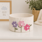 Mini panier de rangement bébé – Format compact & déco ludique (24 cm)