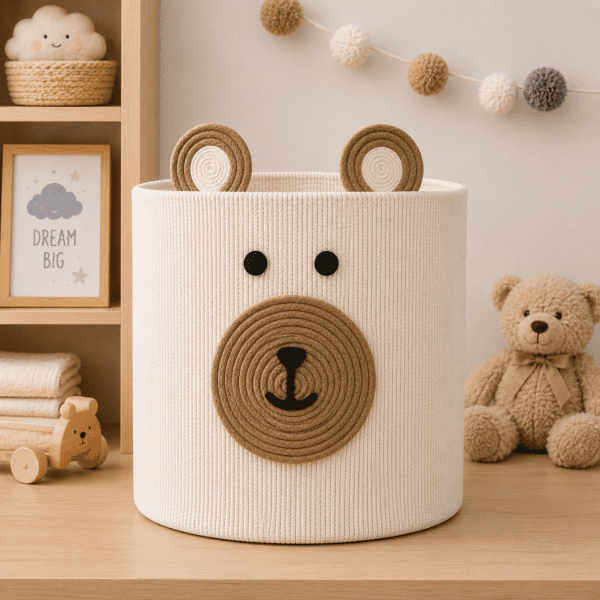 Panier de rangement multifonction pour bébé – Design doux & pratique