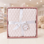Plaid Bébé Naf Naf Rose Ultra Doux avec Coffret Cadeau
