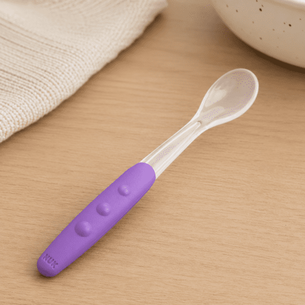 Cuillère bébé souple NUK 4 mois+ – Lot de cuillères d’apprentissage