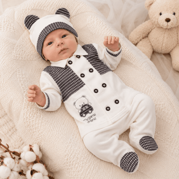 Sortie Clinique Bébé Garçon 7 Pièces style chic Ourson