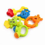Set Hochets Bébé 5 Pièces – Jouets Sensoriels & Éveil 6 Mois+