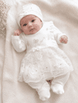 Sortie Clinique Bébé Fille 7 Pièces Dentelle & Papillons