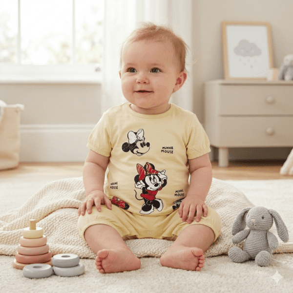 Combishort Bébé Fille Minnie Mouse
