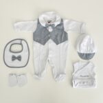 Sortie Clinique Bébé Garçon 7 Pièces Style Gentleman