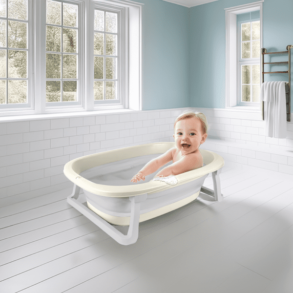 Baignoire Bébé Pliable DOLU – Dès la Naissance | Confort & Gain de Place