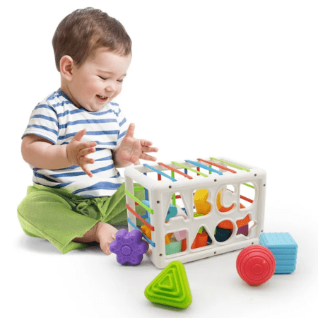 Jouet Éducatif Bébé Tri de Formes – Développement & Éveil 18 Mois+(abc)
