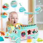 Jouet Bus Musical Bébé – Éveil & Apprentissage Ludique 18 Mois+