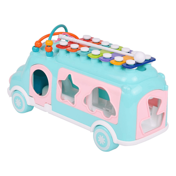 Jouet Bus Musical Bébé – Éveil & Apprentissage Ludique 18 Mois+