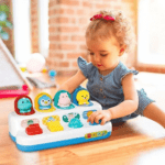 Jouet d’Éveil Bébé Pop-Up Animals Huanger | Jeu Interactif & Sensoriel 18 Mois+