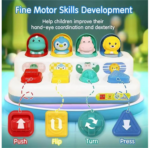 Jouet d’Éveil Bébé Pop-Up Animals Huanger | Jeu Interactif & Sensoriel 18 Mois+