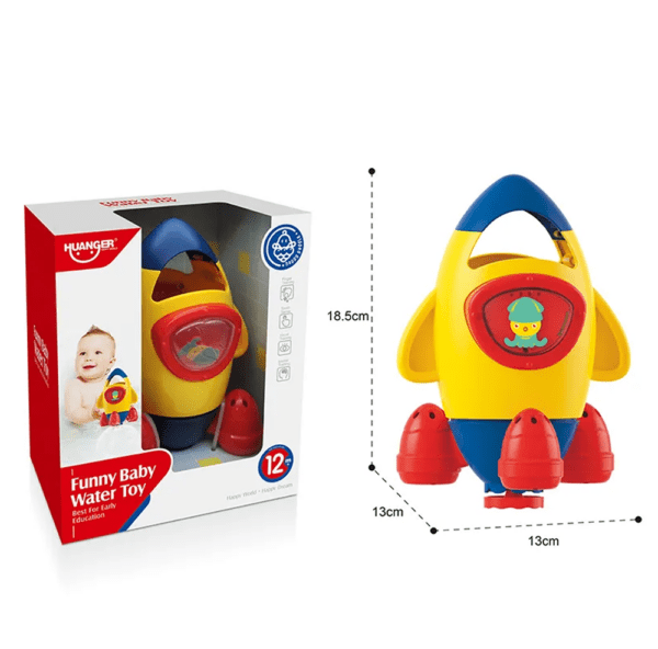 Jouet de Bain Bébé Fusée Huanger | Funny Baby Water Toy 12 Mois+