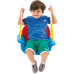 Balançoire Bébé 3 en 1 Évolutive | Siège Sécurisé & Ajustable 12M+ à 3 Ans