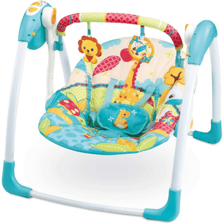 Balancelle Bébé Confortable avec Jouets & Harnais de Sécurité