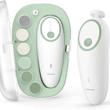 Lime Électrique Ongles Bébé Momcozy – Sécurité & Précision Dès la Naissance