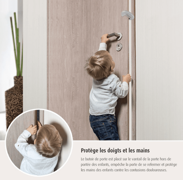 Bloque-porte bébé REER – Protection anti-pincement pour doigts