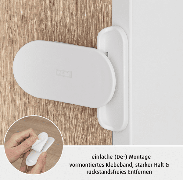 Sécurité frigo bébé REER – Bloque-porte réfrigérateur & placards