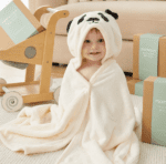 Sortie de Bain Bébé à Capuche Momcozy – Lot de 2 | Douceur & Absorption Maximale